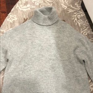 Gray turtle neck sweater